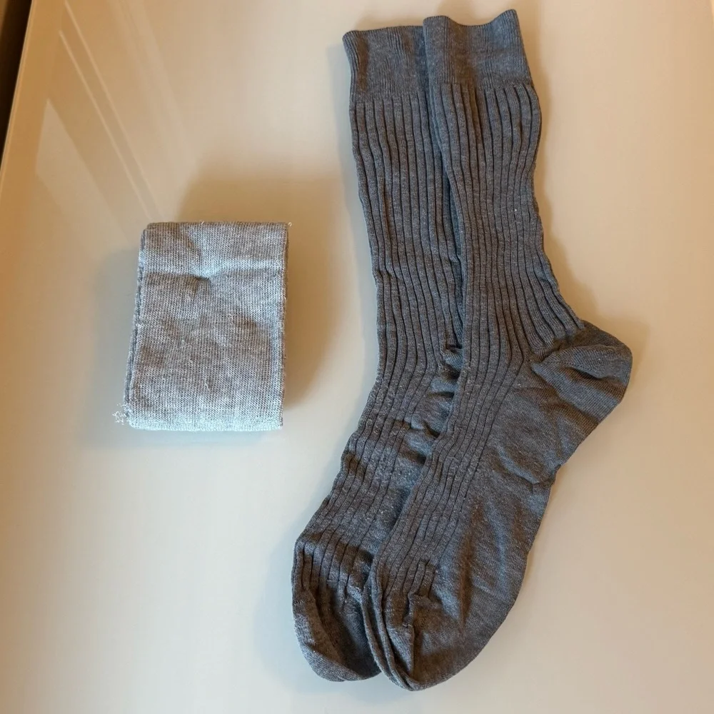 TWO Gray Dress Socks Bundle.